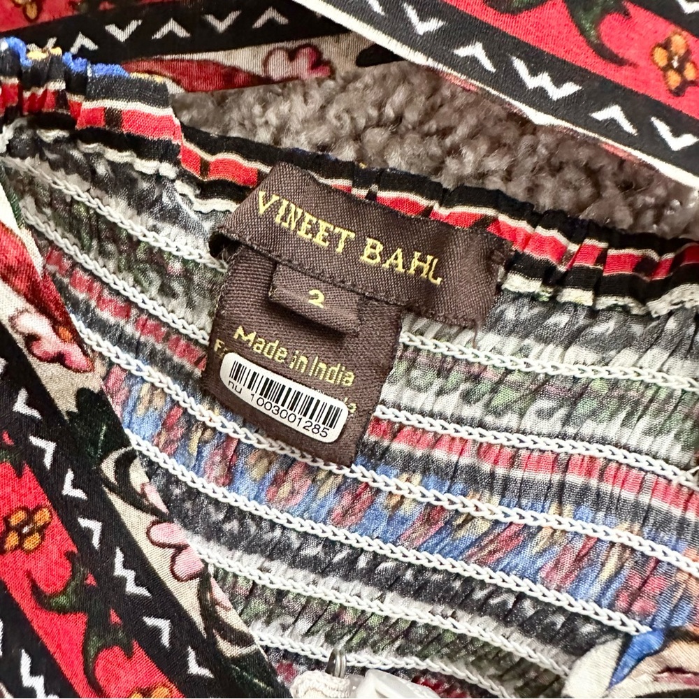 Anthropologie Vineet Bahl Valerie Embroidered Maxi Dress in Multicolor Size 2 - Picture 9 of 11